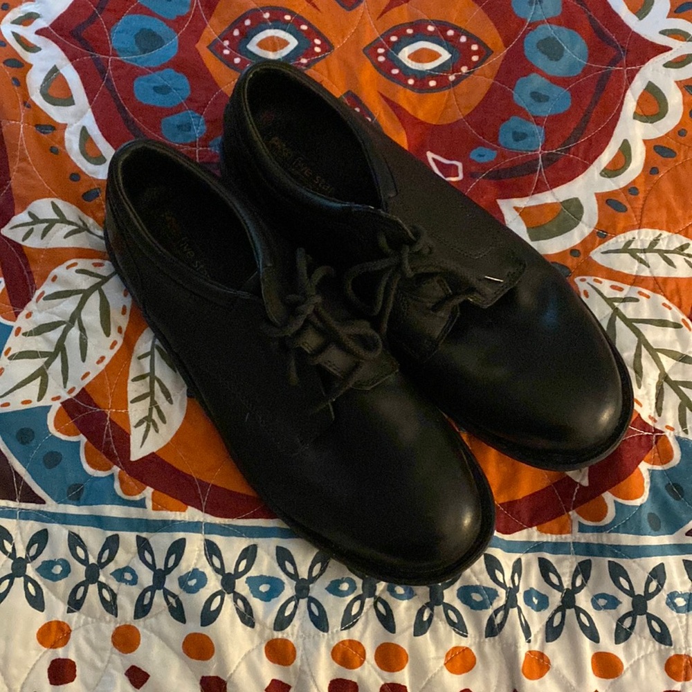Mens 12 Timberland PRO nonslip black leather Oxford shoes